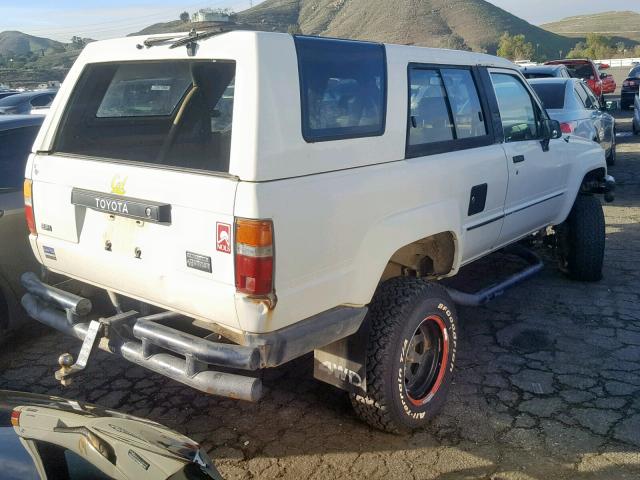 JT4RN62D5H0169972 - 1987 TOYOTA 4RUNNER RN WHITE photo 4