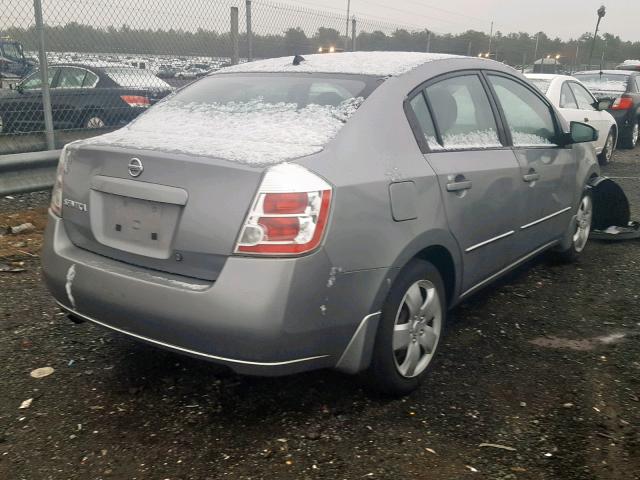 3N1AB61E18L625116 - 2008 NISSAN SENTRA 2.0 GRAY photo 4