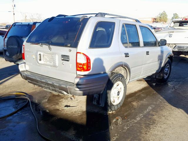 4S2CK58DX14331646 - 2001 ISUZU RODEO S SILVER photo 4