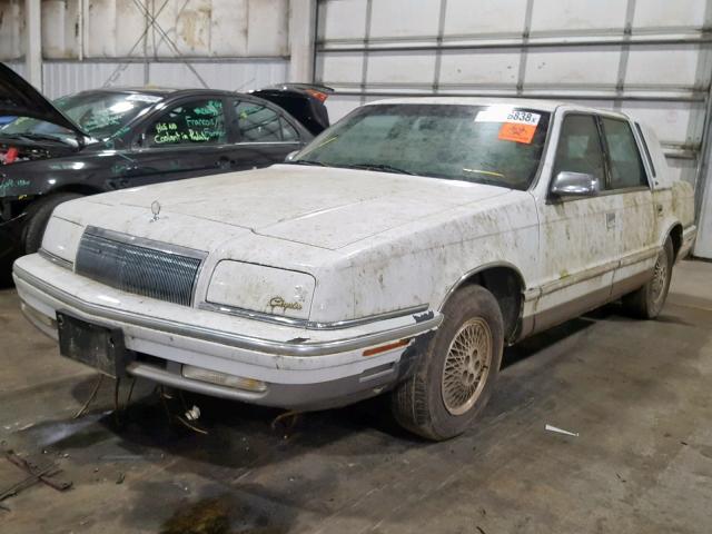 1C3XV66L3ND800722 - 1992 CHRYSLER NEW YORKER WHITE photo 2