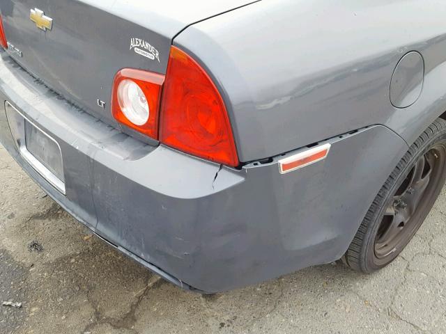 1G1ZH57B49F129897 - 2009 CHEVROLET MALIBU 1LT CHARCOAL photo 9