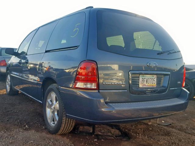 2FMZA52276BA28901 - 2006 FORD FREESTAR S BLUE photo 3