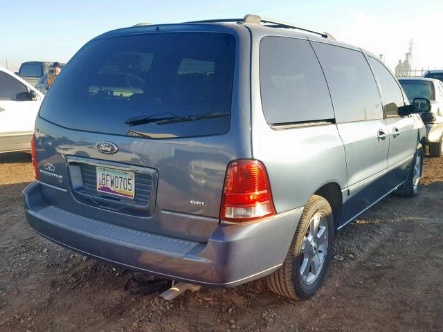 2FMZA52276BA28901 - 2006 FORD FREESTAR S BLUE photo 4