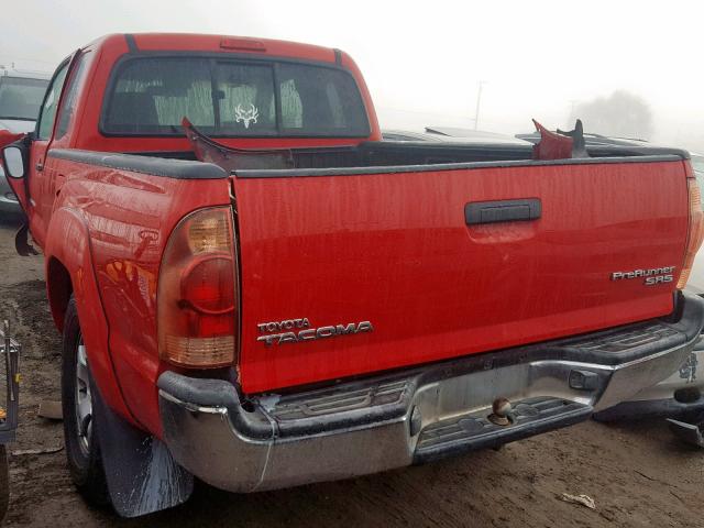 5TETX62N06Z197281 - 2006 TOYOTA TACOMA PRE RED photo 3