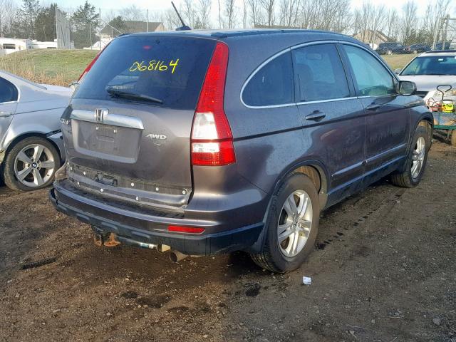 5J6RE4H70AL068164 - 2010 HONDA CR-V EXL BEIGE photo 4