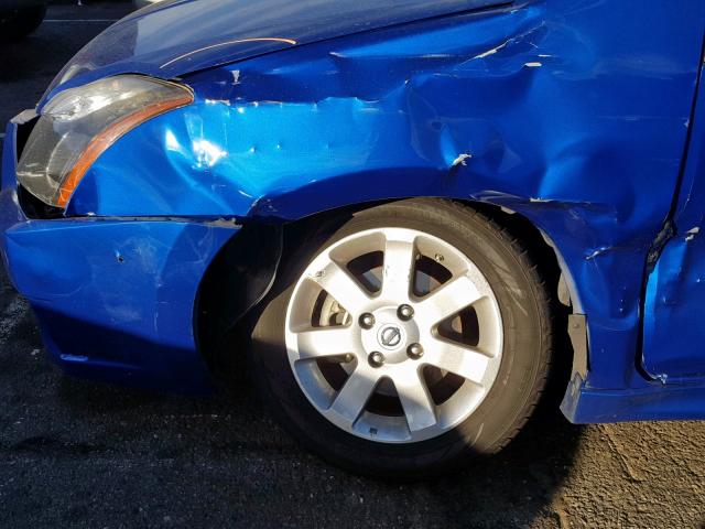 3N1AB6AP9CL761164 - 2012 NISSAN SENTRA 2.0 BLUE photo 9