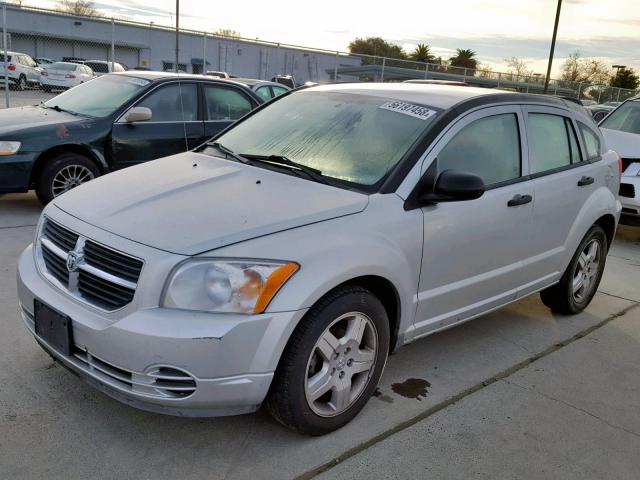 1B3HB48B68D721035 - 2008 DODGE CALIBER SX SILVER photo 2