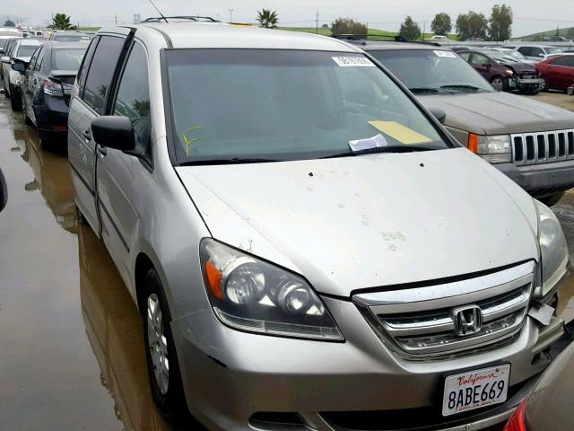 5FNRL38207B025854 - 2007 HONDA ODYSSEY LX SILVER photo 1