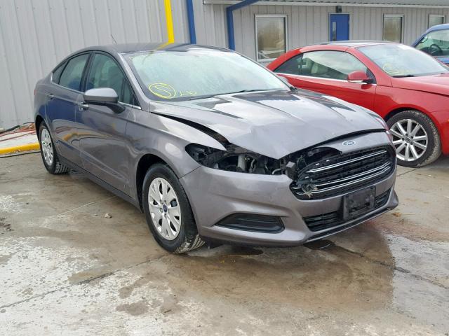 1FA6P0G70E5361365 - 2014 FORD FUSION S GRAY photo 1