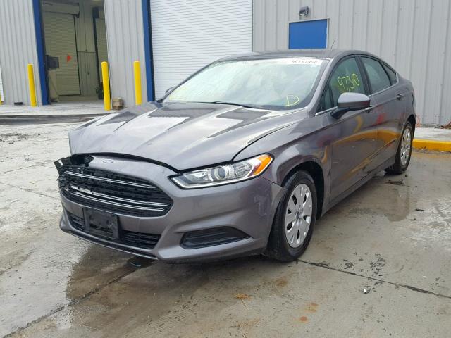 1FA6P0G70E5361365 - 2014 FORD FUSION S GRAY photo 2