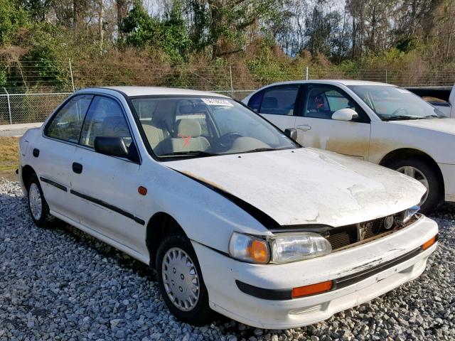 JF1GC2444PK500567 - 1993 SUBARU IMPREZA L WHITE photo 1