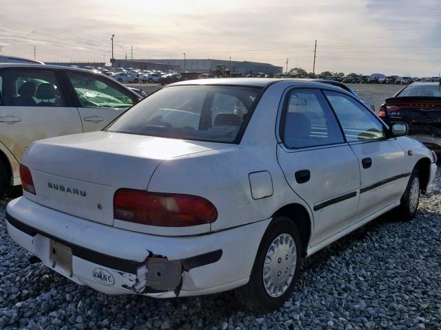 JF1GC2444PK500567 - 1993 SUBARU IMPREZA L WHITE photo 4