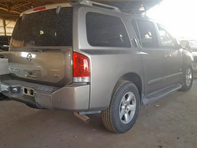 5N1AA08AX6N706575 - 2006 NISSAN ARMADA SE GRAY photo 4