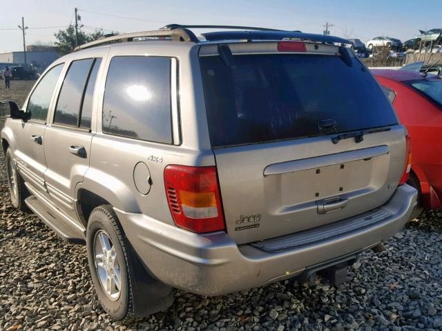 1J4GW58N7YC368464 - 2000 JEEP GRAND CHER GRAY photo 3