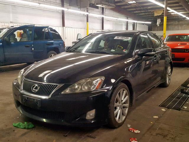 JTHBK262792087774 - 2009 LEXUS IS 250 BLACK photo 2