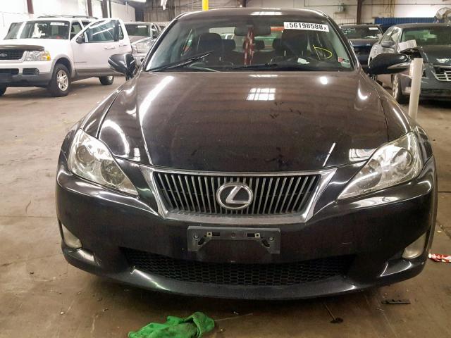 JTHBK262792087774 - 2009 LEXUS IS 250 BLACK photo 9