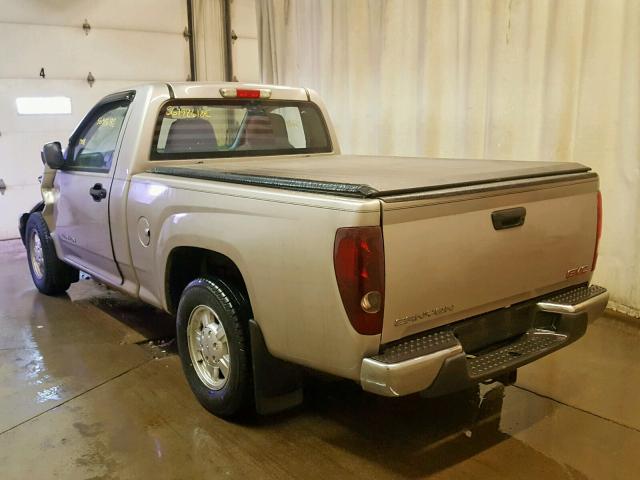 1GTCS148958257504 - 2005 GMC CANYON TAN photo 3