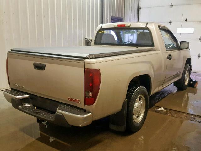 1GTCS148958257504 - 2005 GMC CANYON TAN photo 4
