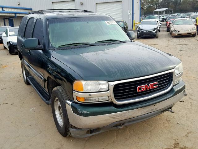 1GKEC13T51J296772 - 2001 GMC YUKON GREEN photo 1