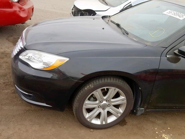 1C3CCBAB4DN704506 - 2013 CHRYSLER 200 LX BLACK photo 9