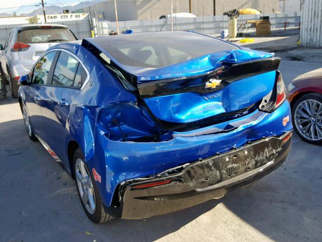 1G1RC6S57JU140088 - 2018 CHEVROLET VOLT LT BLUE photo 3