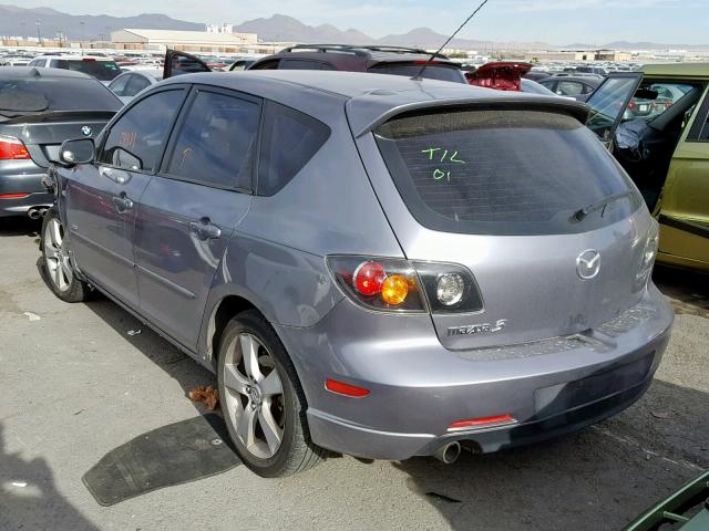 JM1BK143651332037 - 2005 MAZDA 3 HATCHBAC CHARCOAL photo 3