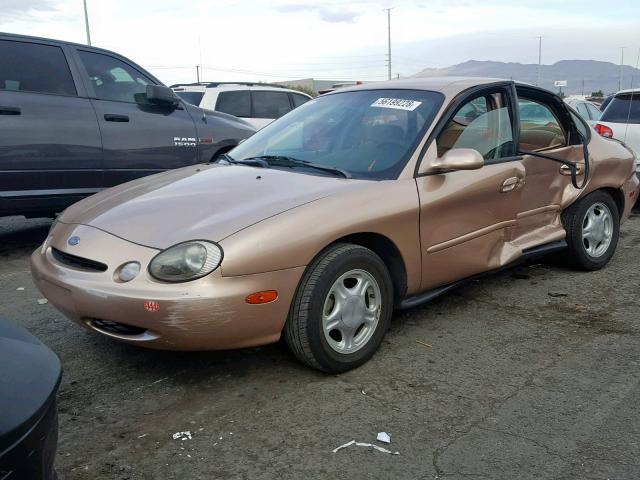 1FALP52U4VG243272 - 1997 FORD TAURUS GL BEIGE photo 2