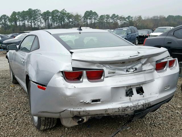 2G1FA1E37D9245110 - 2013 CHEVROLET CAMARO LS SILVER photo 3