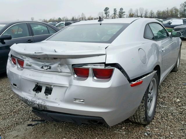 2G1FA1E37D9245110 - 2013 CHEVROLET CAMARO LS SILVER photo 4