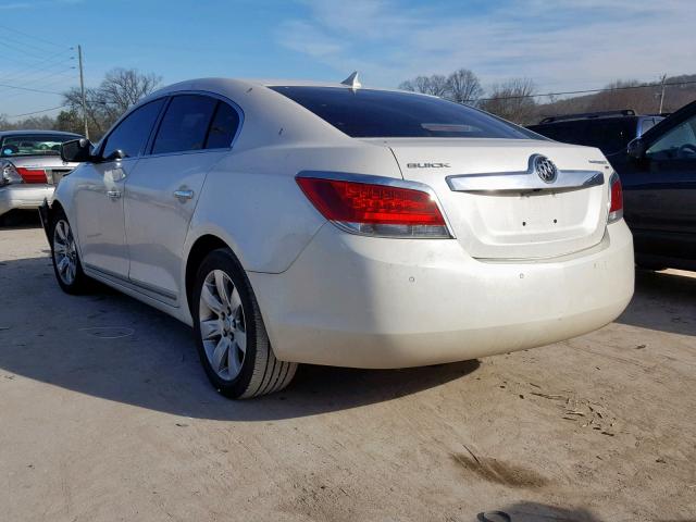 1G4GC5EG7AF189992 - 2010 BUICK LACROSSE C WHITE photo 3