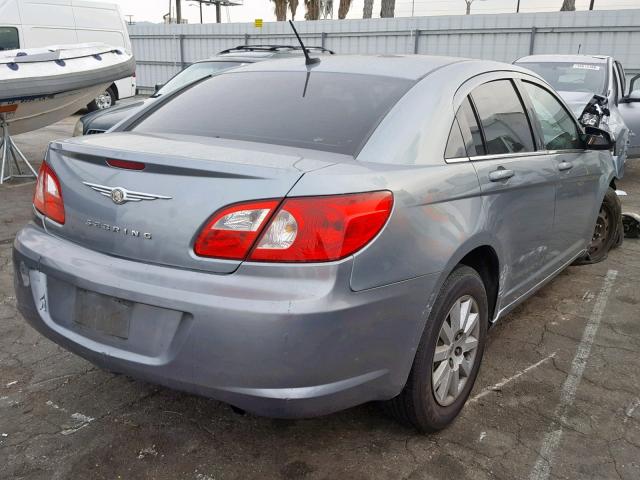 1C3LC46J58N284658 - 2008 CHRYSLER SEBRING LX GRAY photo 4