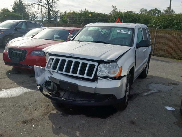 1J8GS48K48C247921 - 2008 JEEP GRAND CHER GRAY photo 2