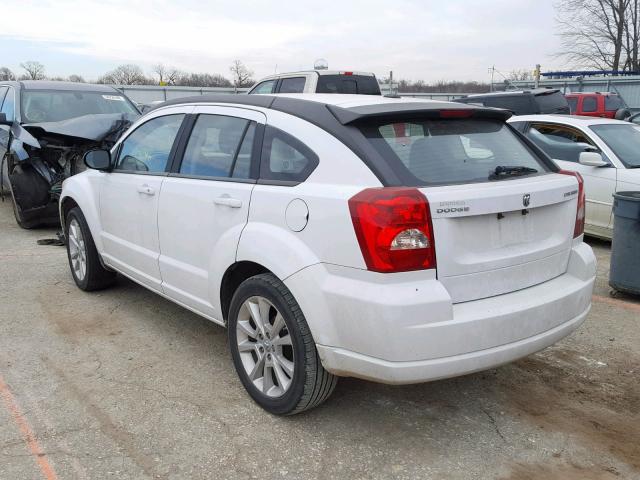 1B3CB5HA5BD294509 - 2011 DODGE CALIBER HE WHITE photo 3