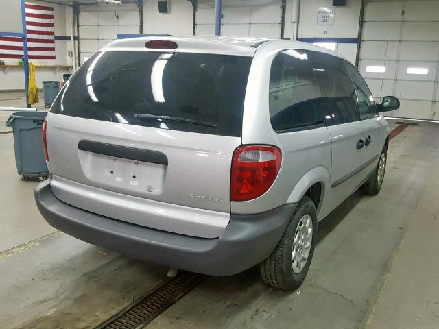 1C4GJ25B72B538851 - 2002 CHRYSLER VOYAGER GRAY photo 4