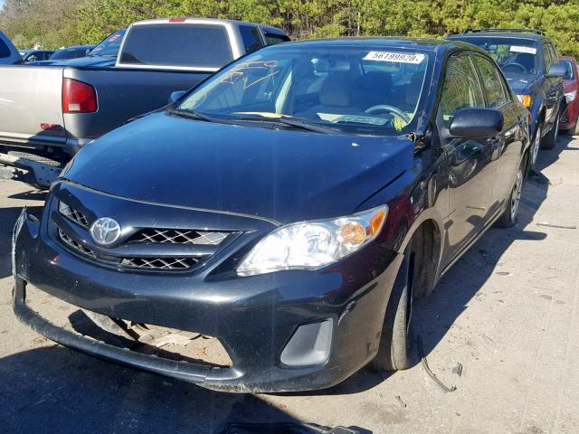 5YFBU4EE5DP146687 - 2013 TOYOTA COROLLA BA BLACK photo 2