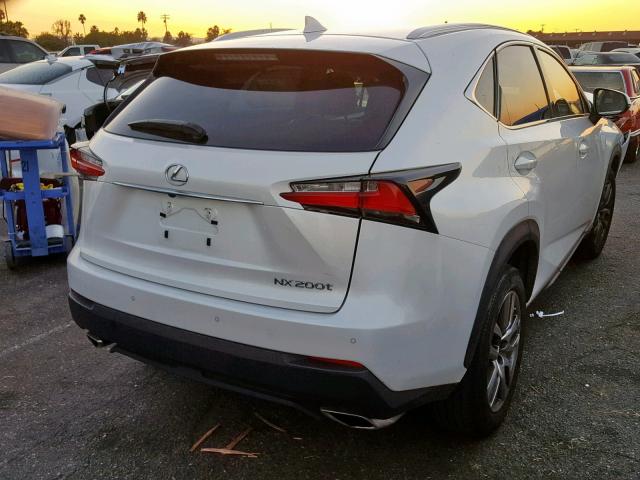 JTJYARBZ8G2046137 - 2016 LEXUS NX 200T WHITE photo 4