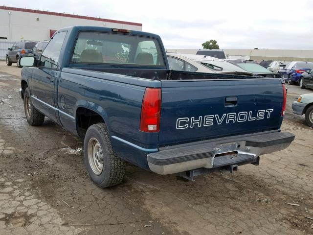 1GCEC14Z7SZ204417 - 1995 CHEVROLET C/K1500 GREEN photo 3