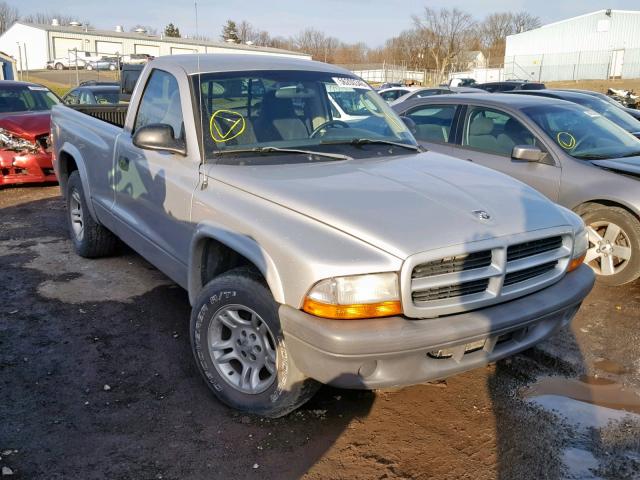 1D7FL16X53S161244 - 2003 DODGE DAKOTA SXT SILVER photo 1