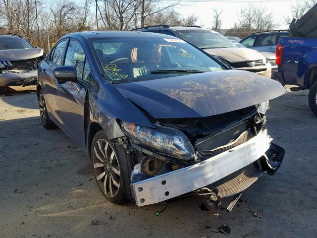 2HGFB2F98EH535541 - 2014 HONDA CIVIC EXL GRAY photo 1