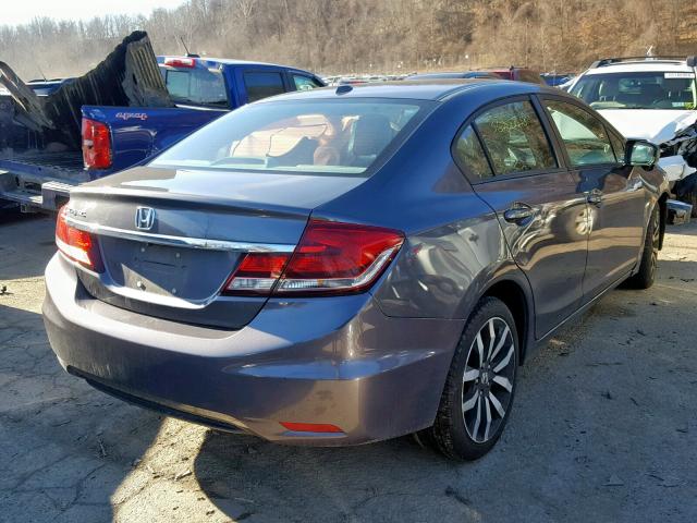 2HGFB2F98EH535541 - 2014 HONDA CIVIC EXL GRAY photo 4