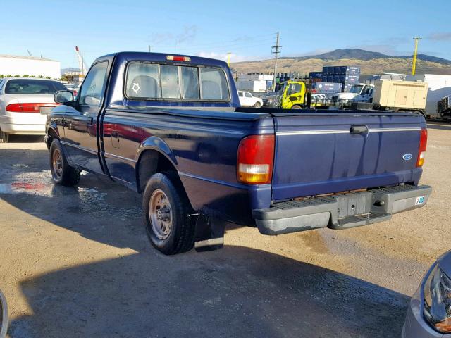 1FTCR10U5PPB07316 - 1993 FORD RANGER BLUE photo 3