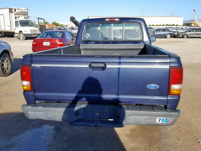 1FTCR10U5PPB07316 - 1993 FORD RANGER BLUE photo 6