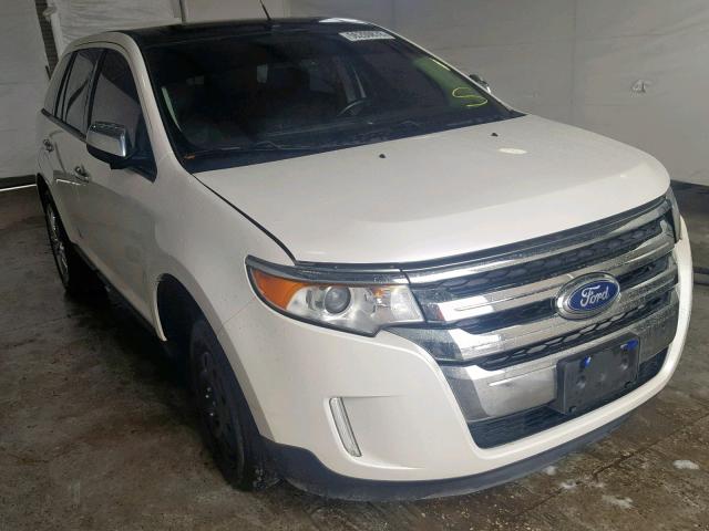 2FMDK4JC8DBA39494 - 2013 FORD EDGE SEL WHITE photo 1