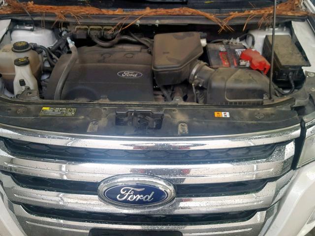 2FMDK4JC8DBA39494 - 2013 FORD EDGE SEL WHITE photo 7