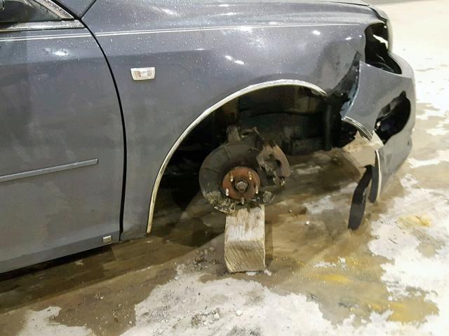 1G1ZH57B084186141 - 2008 CHEVROLET MALIBU 1LT GRAY photo 9