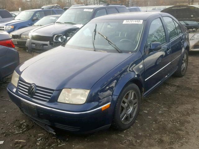 3VWSE69M54M022904 - 2004 VOLKSWAGEN JETTA GLS BLUE photo 2