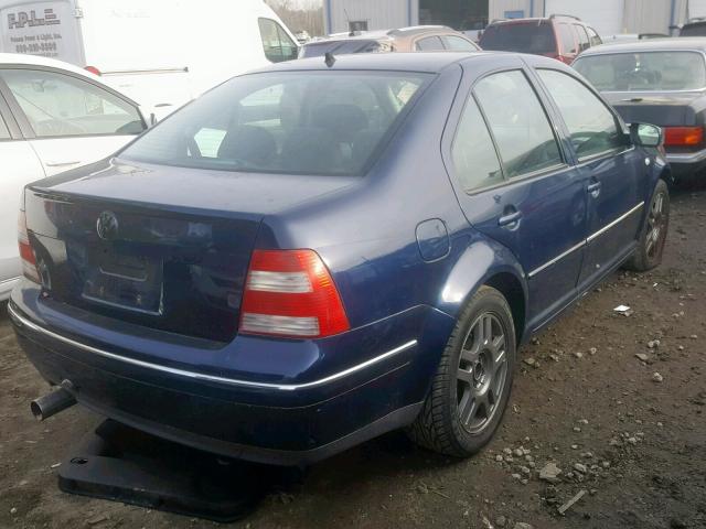 3VWSE69M54M022904 - 2004 VOLKSWAGEN JETTA GLS BLUE photo 4