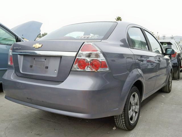 KL1TD56688B057516 - 2008 CHEVROLET AVEO BASE Grau Foto 4