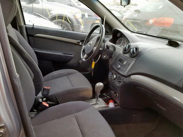 KL1TD56688B057516 - 2008 CHEVROLET AVEO BASE Grau Foto 5