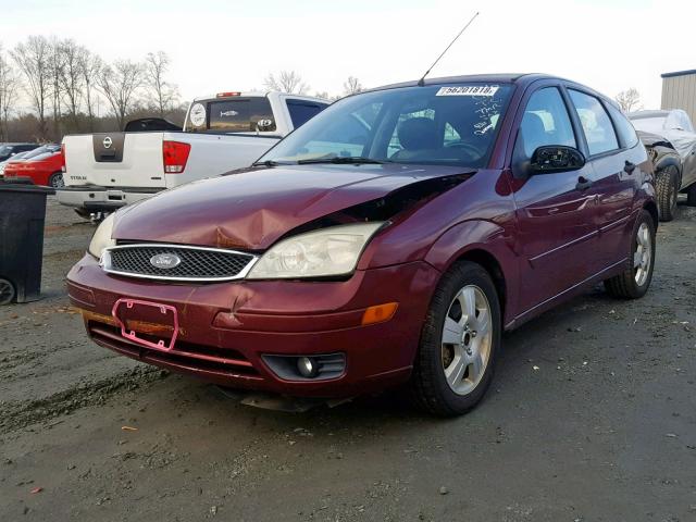 1FAFP37N97W279051 - 2007 FORD FOCUS ZX5 MAROON photo 2